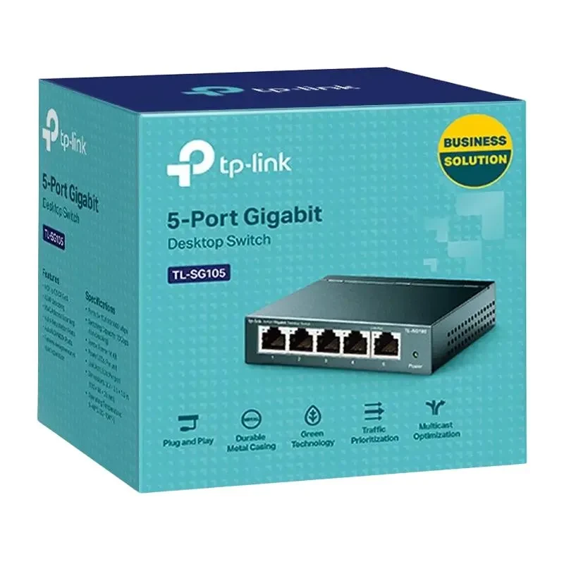 Network switch TP-LINK TL-SG105, 5x 10/100/1000 Mbps 2