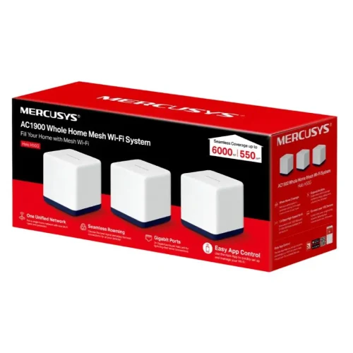 Whole Home Mesh Wi-Fi System MERCUSYS Halo H50G (3-pack), White