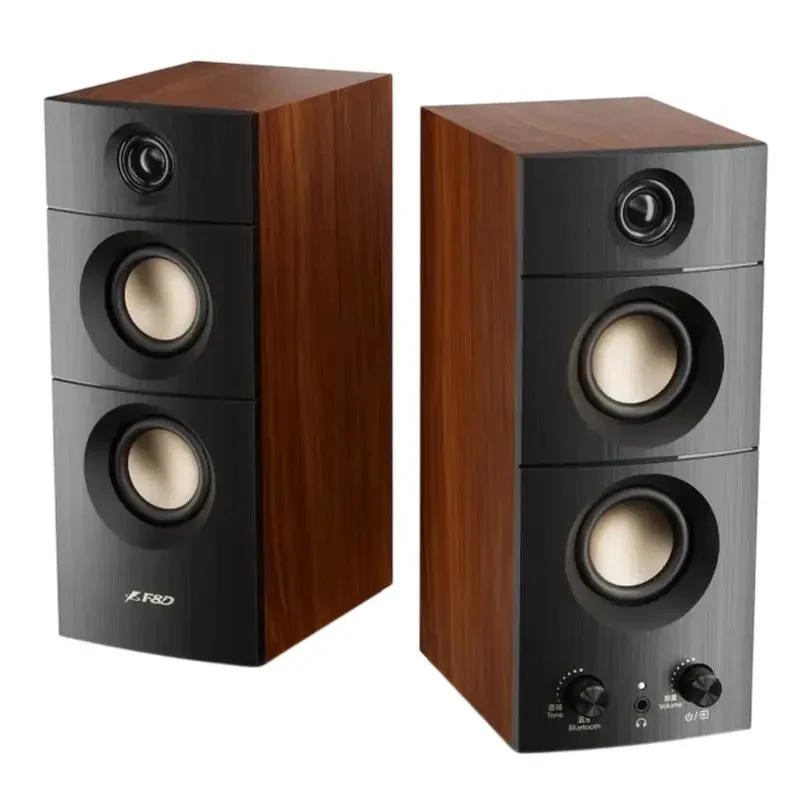 Audio System 2.0 CH F&D R330BT, Black | Brown 5