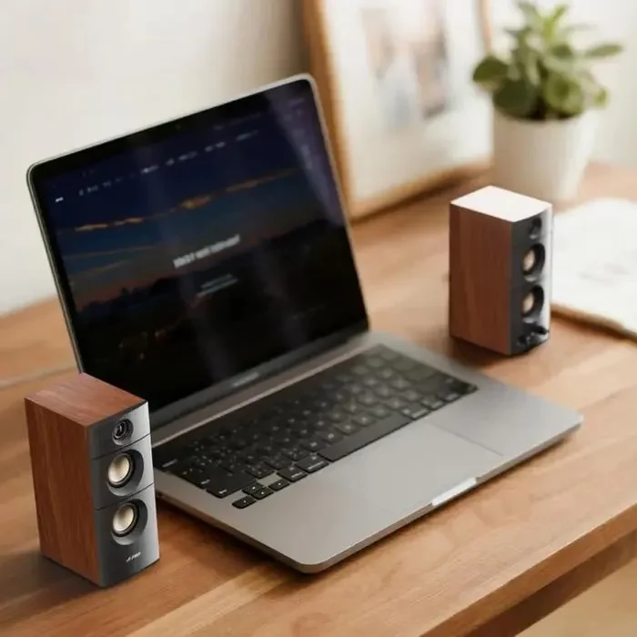 Audio System 2.0 CH F&D R330BT, Black | Brown 2