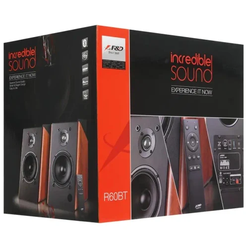 Audio System 2.0 CH F&D R60BT, Black