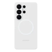 Back Case Samsung Silicone Magnet Case for Galaxy S26 Ultra, White