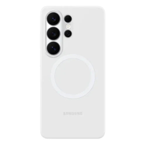 Back Case Samsung Silicone Magnet Case for Galaxy S26 Ultra, White