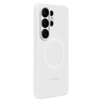 Back Case Samsung Silicone Magnet Case for Galaxy S26 Ultra, White 2