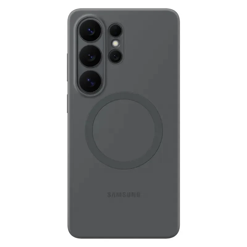 Back Case Samsung Silicone Magnet Case for Galaxy S26 Ultra, Black 2