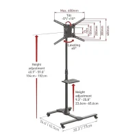 Tilt Wall Mount BARKAN SW411H, Black