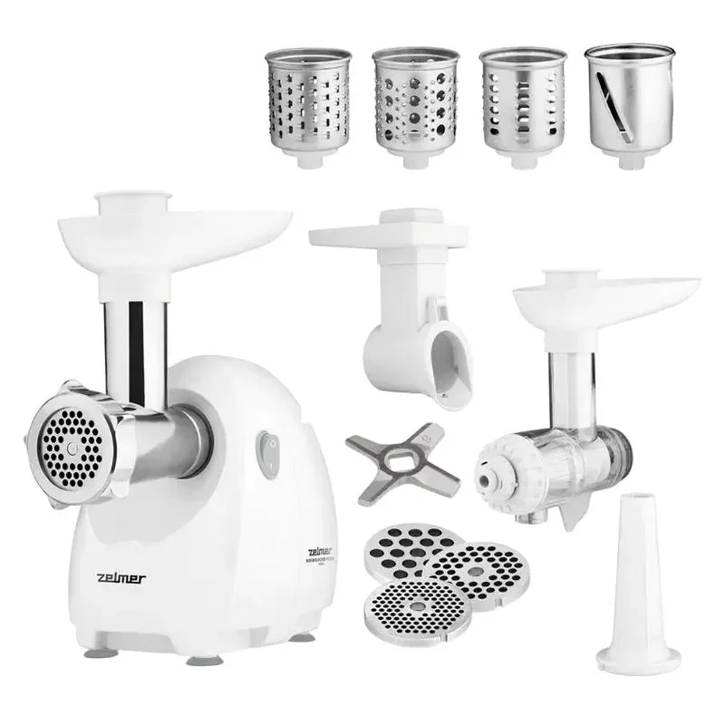 Meat Mincer Zelmer ZMM4050B, White 4