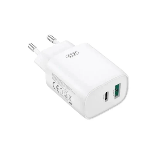 Wall Charger XO CE30 + USB-C, 30W, White