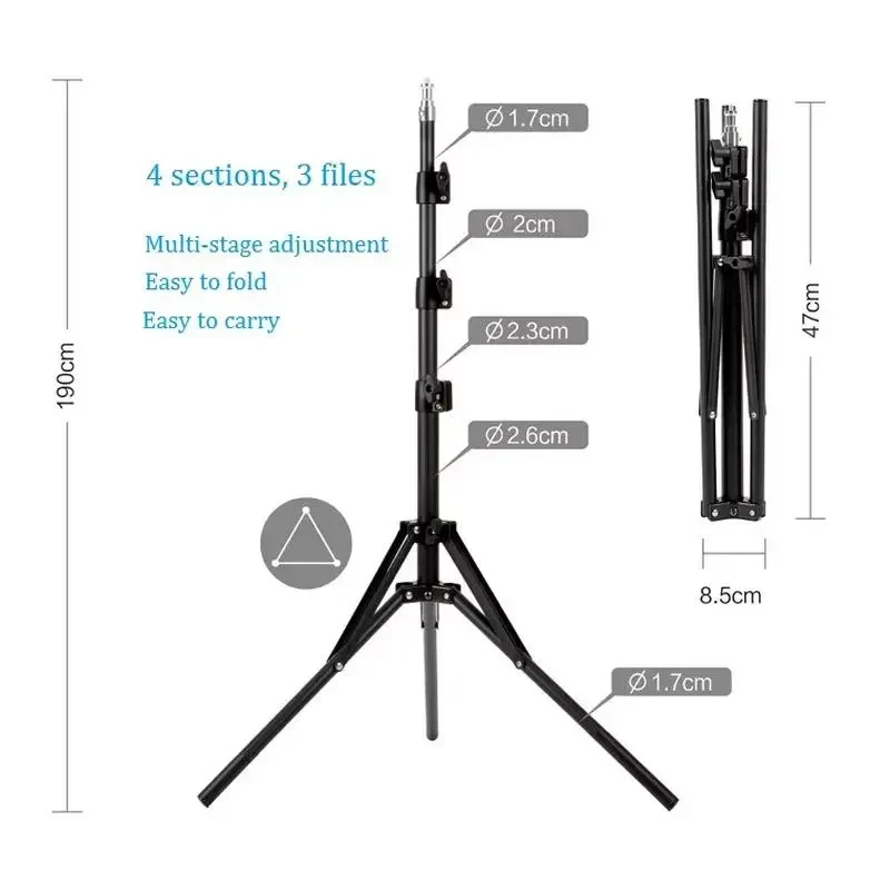 Selfie Ring Selfie Ring Light HQ-23NS, Black 5