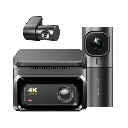 Car Front and Rear Dash Cam Set DDPAI Dashcam Z60 + Rear Cam + Interior Cam, Black