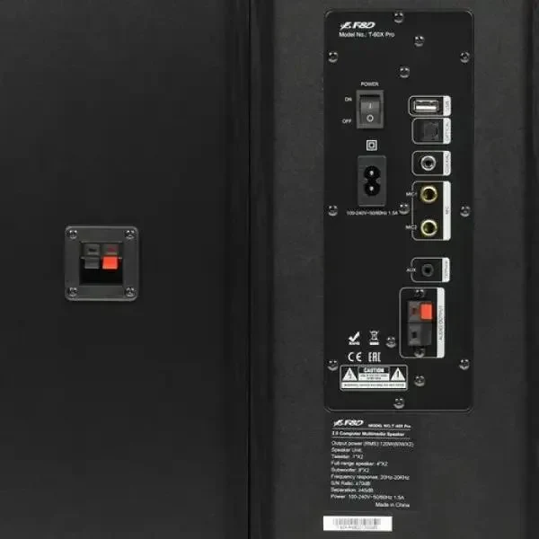 Home Entertainment System F&D T-60X PRO, Black 6