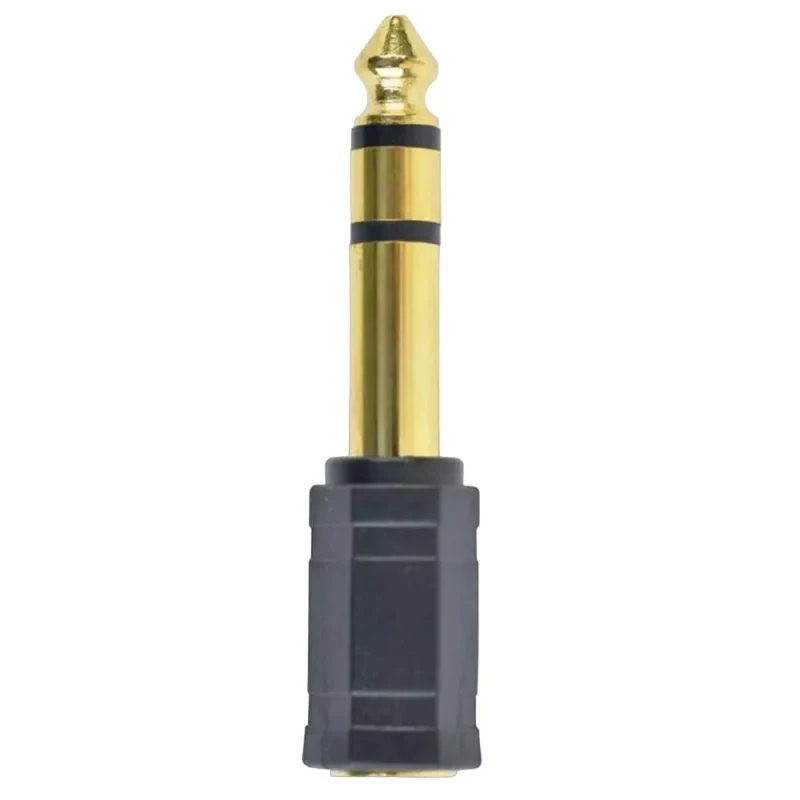 Audio Adapter Cablexpert A-6.35M-3.5F, 6.35mm 3-pin (M) - 3.5mm 3-pin (F), Black 4