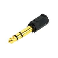 Audio Adapter Cablexpert A-6.35M-3.5F, 6.35mm 3-pin (M) - 3.5mm 3-pin (F), Black 2