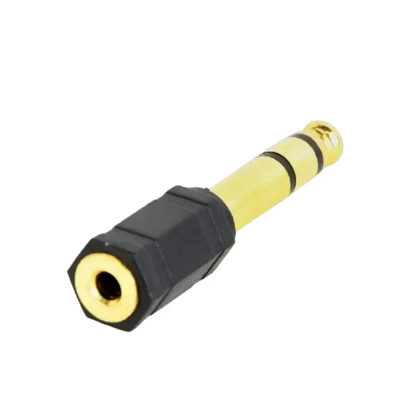 Audio Adapter Cablexpert A-6.35M-3.5F, 6.35mm 3-pin (M) - 3.5mm 3-pin (F), Black 3