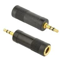 Audio Adapter Cablexpert A-6.35F-3.5M, 6.35mm 3-pin (F) - 3.5mm 3-pin (M), Black 2