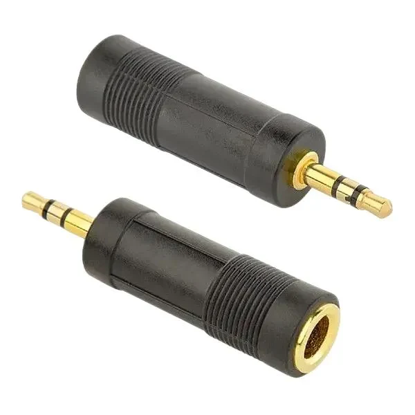 Audio Adapter Cablexpert A-6.35F-3.5M, 6.35mm 3-pin (F) - 3.5mm 3-pin (M), Black 2