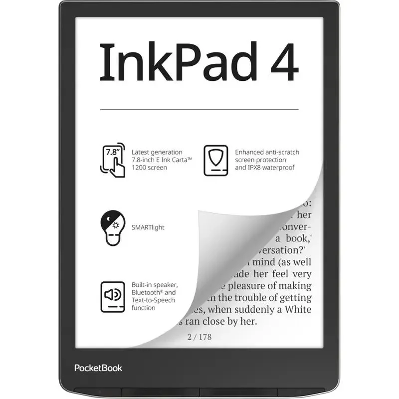 eBook Reader PocketBook 743G InkPad 4, Stardust Silver 11