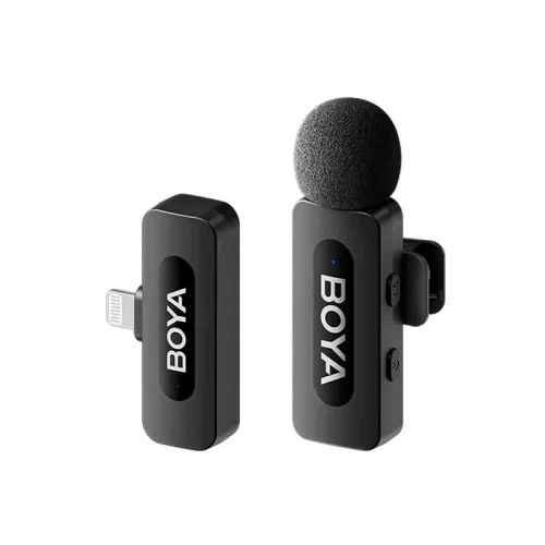 Portable Recording Microphone Boya BY-V1 V2.0, Wireless, Black