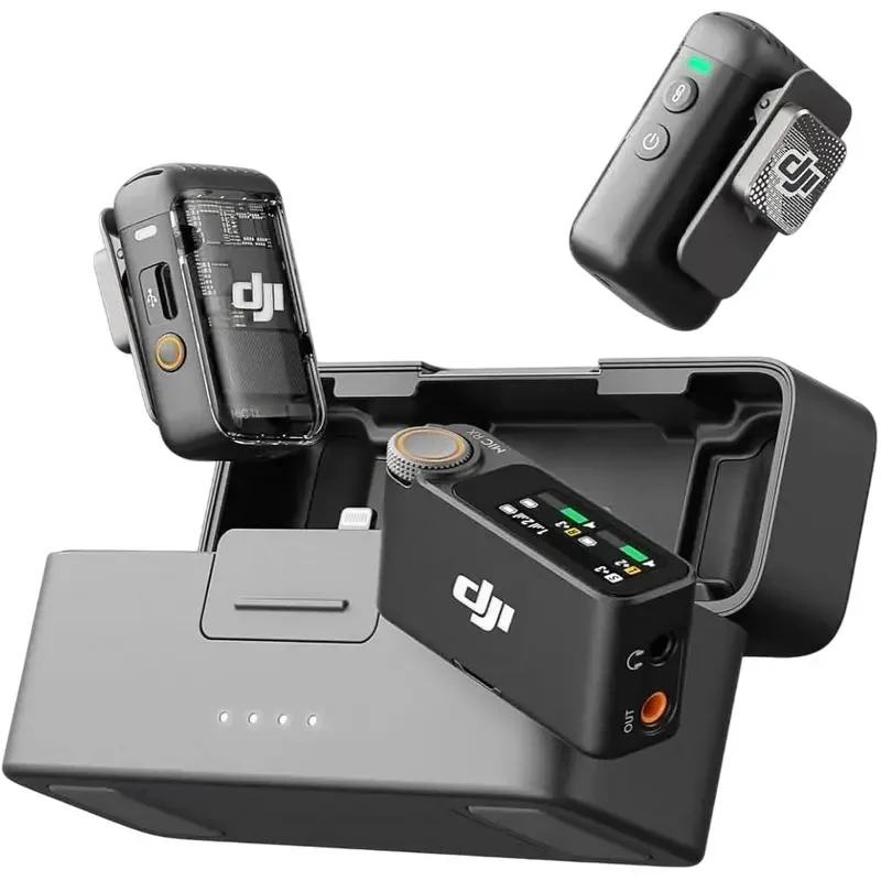 Portable Recording Microphone DJI Mic 2 (2 TX + 1 RX + Charging Case), Wireless, Black 4