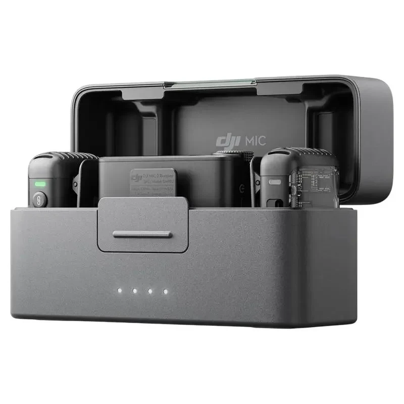 Portable Recording Microphone DJI Mic 2 (2 TX + 1 RX + Charging Case), Wireless, Black 5