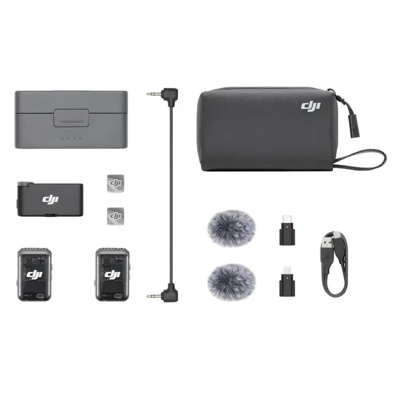 Portable Recording Microphone DJI Mic 2 (2 TX + 1 RX + Charging Case), Wireless, Black 8