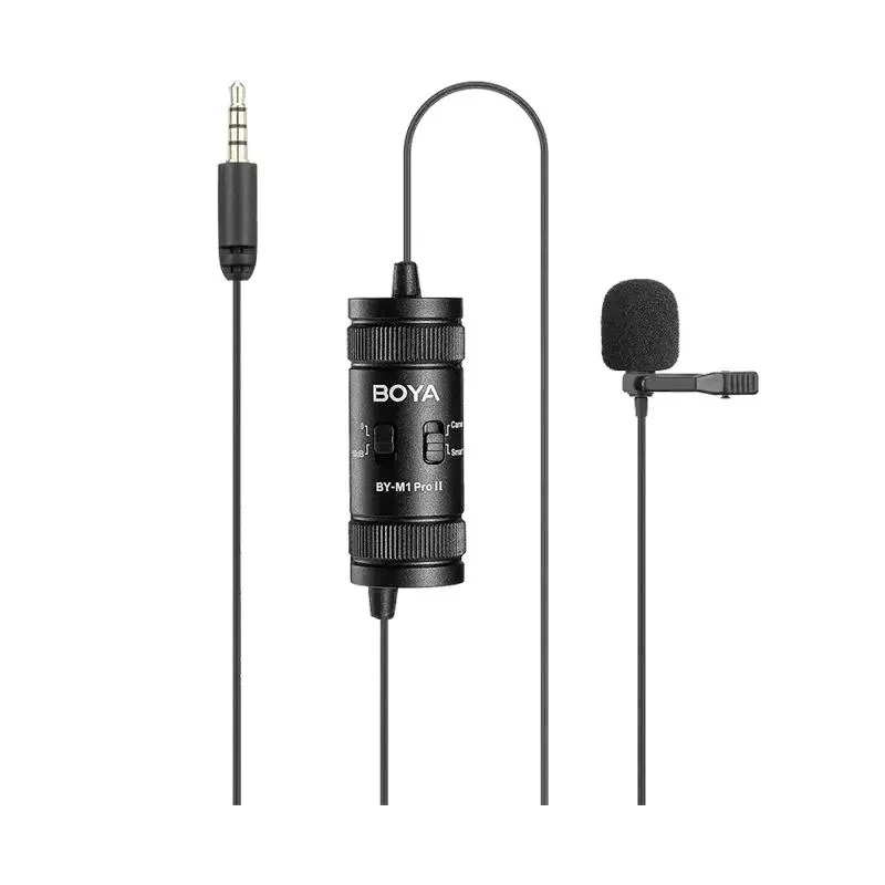 Portable Recording Microphone Boya BY-M1 Pro II, Wired Analog, Black 6