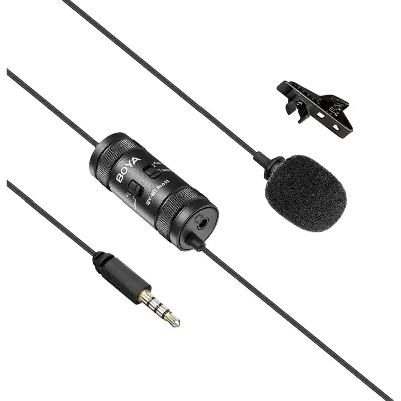 Portable Recording Microphone Boya BY-M1 Pro II, Wired Analog, Black 7