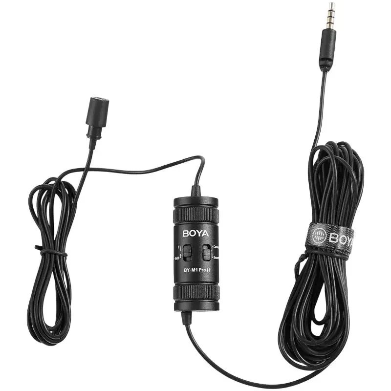 Portable Recording Microphone Boya BY-M1 Pro II, Wired Analog, Black 2