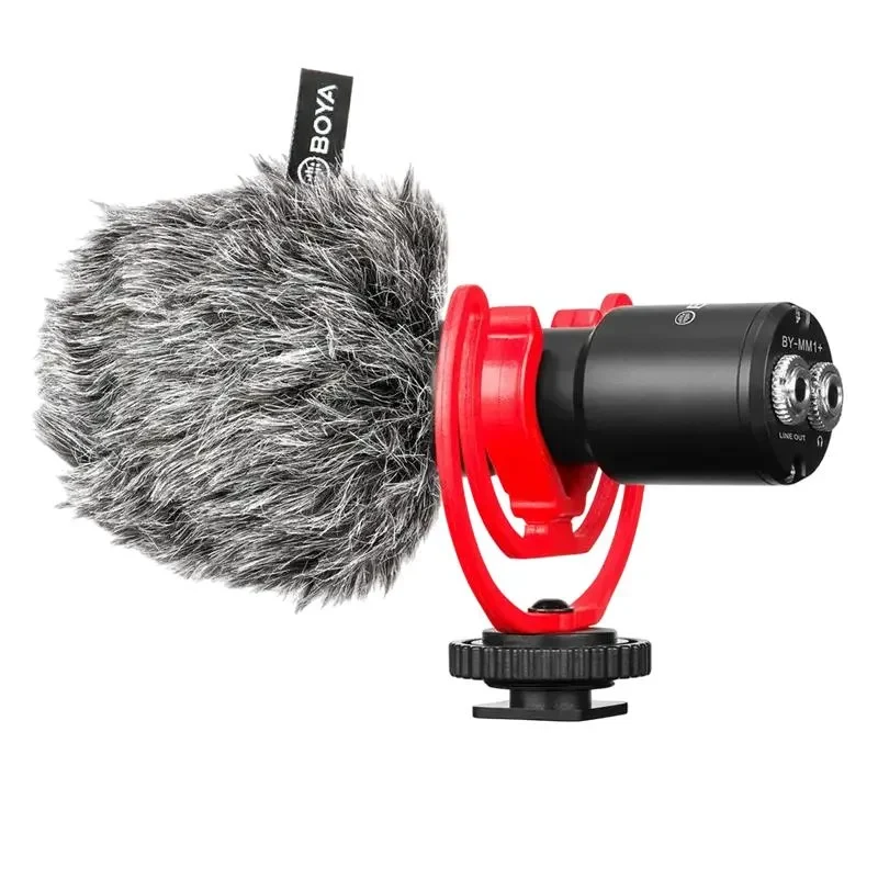 Camera Microphone Boya BY-MM1+, Wired Analog, Black 7