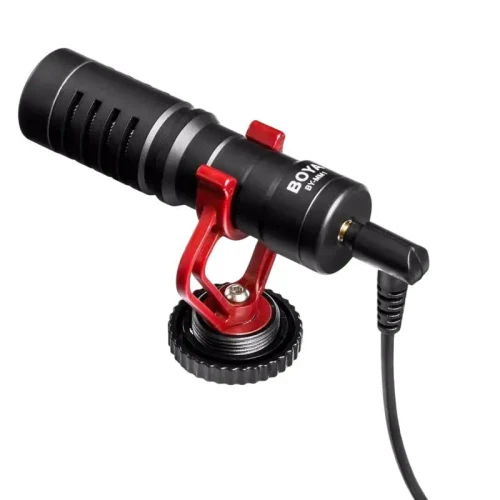 Camera Microphone Boya BY-MM1+, Wired Analog, Black