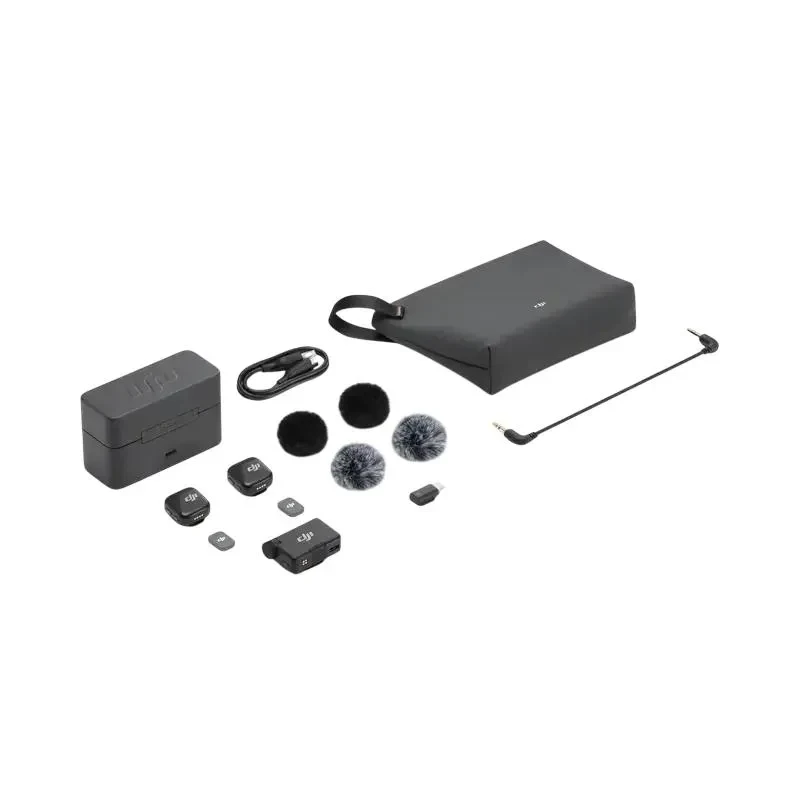 DJI Mic Mini (2 TX + 1 RX + Charging Case) (2 mic),Black 6