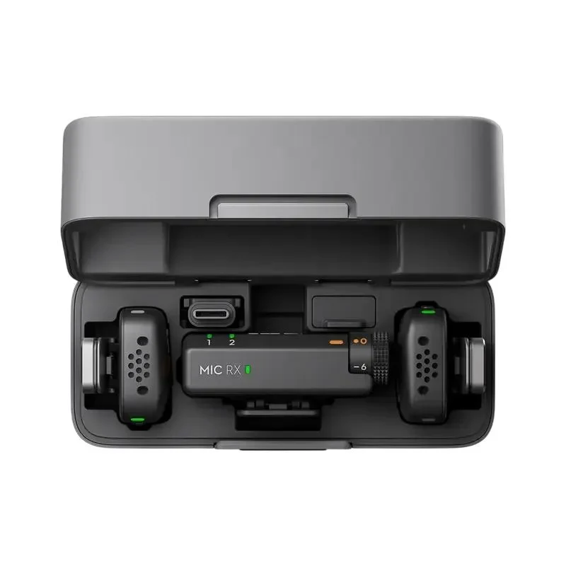 DJI Mic Mini (2 TX + 1 RX + Charging Case) (2 mic),Black 3