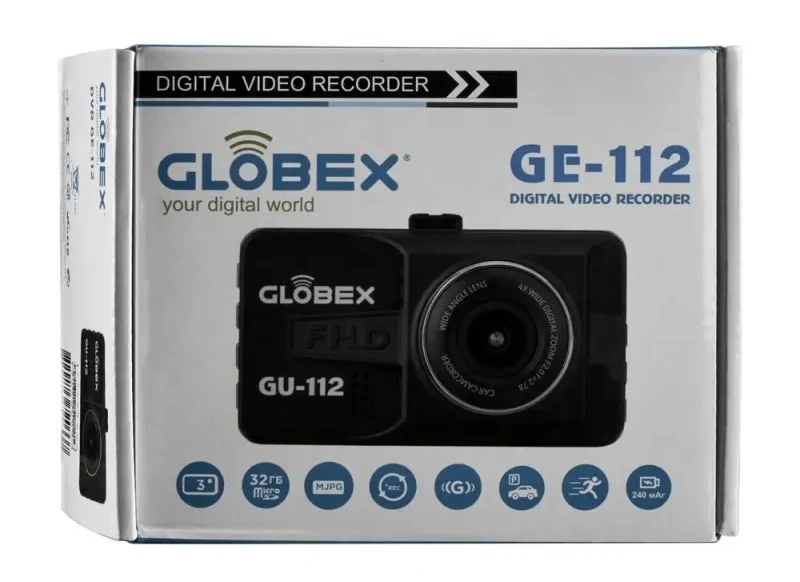 Dashboard Camera Globex GE-112, Full-HD 1080P, Black 13