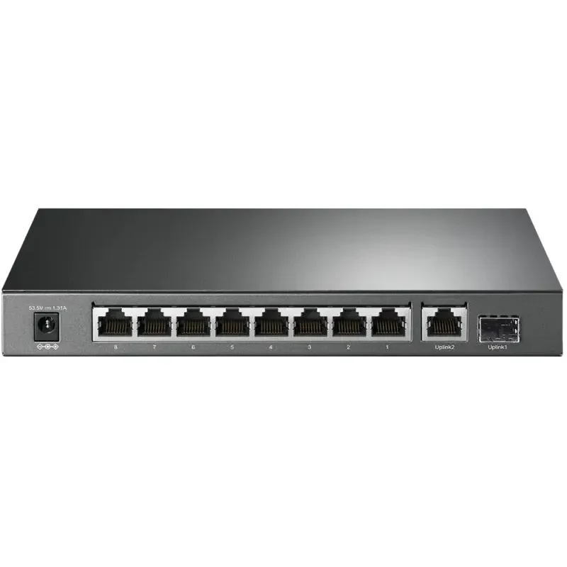 10-port 10/100/1000Mbps POE+ Switch TP-LINK "TL-SG1210P", 8 PoE+ ports, 63W Budget, SFP, Steel Case 3
