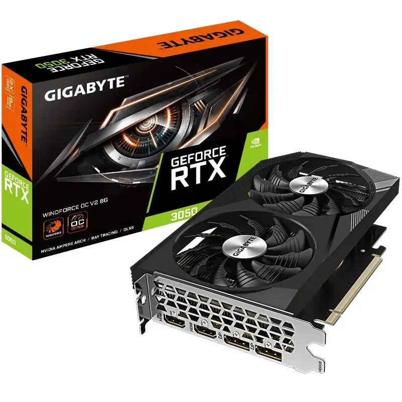 Graphics Card Gigabyte GV-N3050WF2OCV2-8GD,  8GB GDDR6 128bit  7