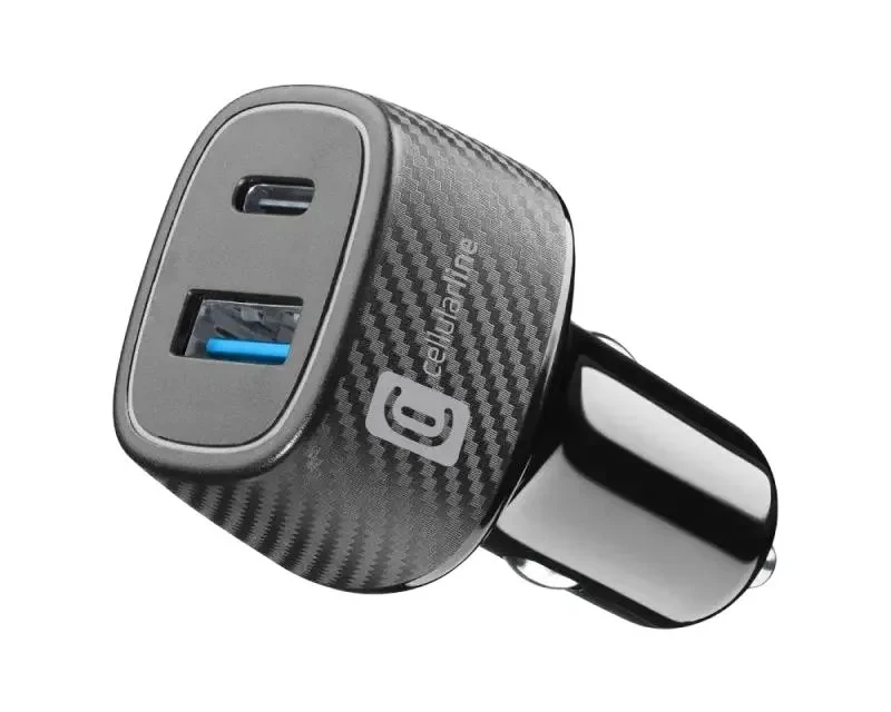 Car Charger Cellularline 18W+ PD 30W, 48W, Black 2