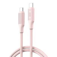 Charge and Sync Cable XO NB-Q265B, USB Type-C/USB Type-C, 1m, Pink