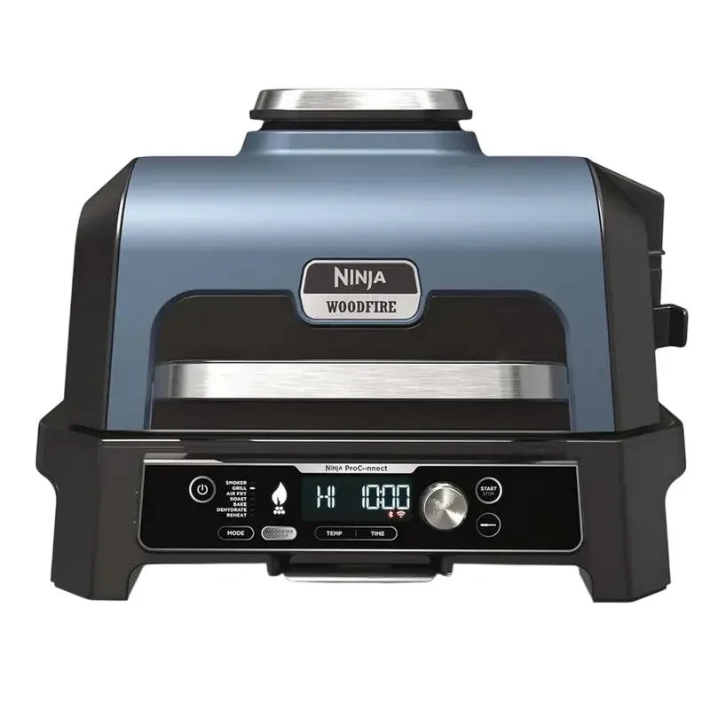 Electric Grill Ninja Woodfire Pro Connect XL, 1700W, Blue | Black 4