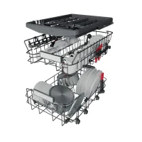 Dishwasher Whirlpool WSBO 3O34 PF X, Stainless Steel 3