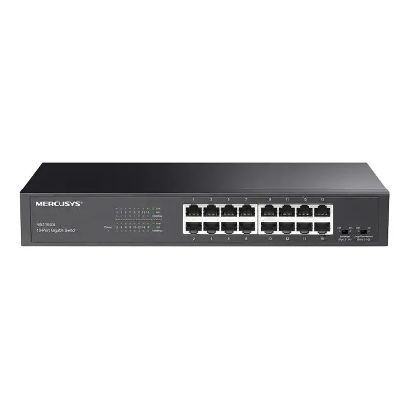 Network switch MERCUSYS MS116GS, 16x 10/100/1000 Mbps 4