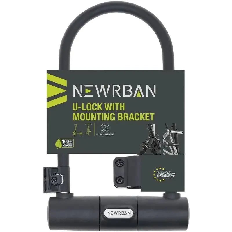 Lock Newrban U-lock with mounting bracket, Black 4