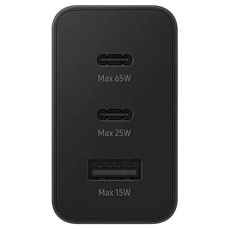 Wall Charger Samsung Trio Fast Travel Charger EP-T6530, 65W, Black 3