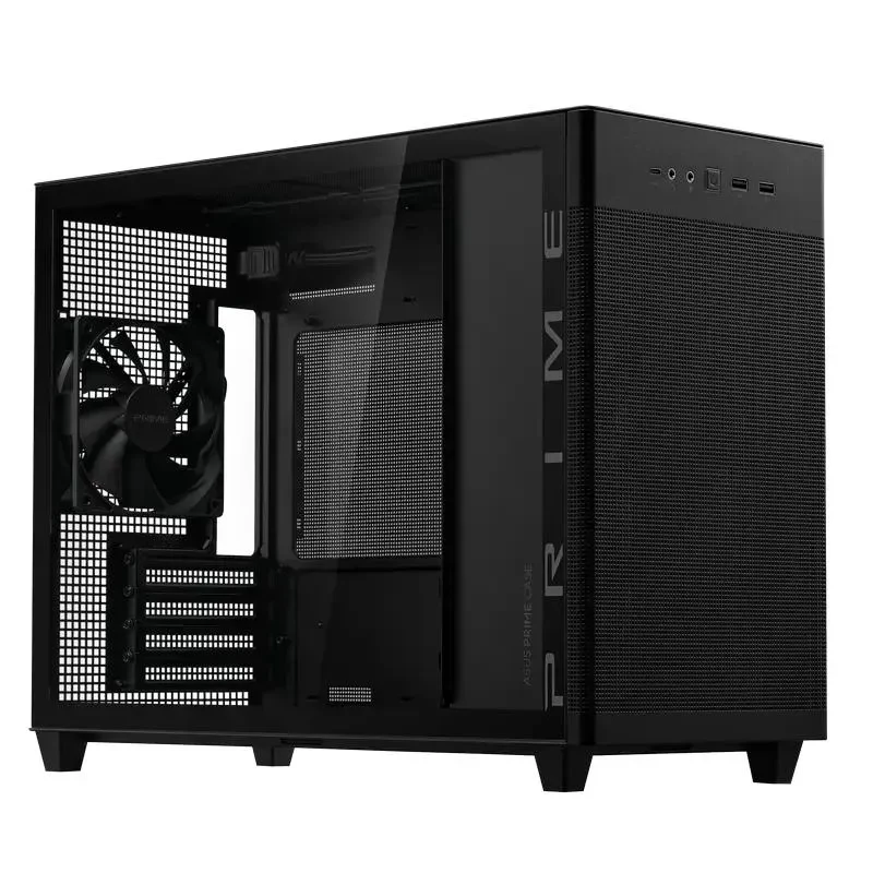 PC Case ASUS Prime AP201 Tempered Glass Edition, Mini-Tower, Black 2
