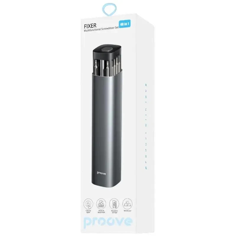 Screwdriver set Proove Fixer 46in1, Gray 5