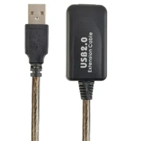 Extension Cable Cablexpert UAE-01-5M, USB Type-A (M)/USB Type-A (F), 5m, Black