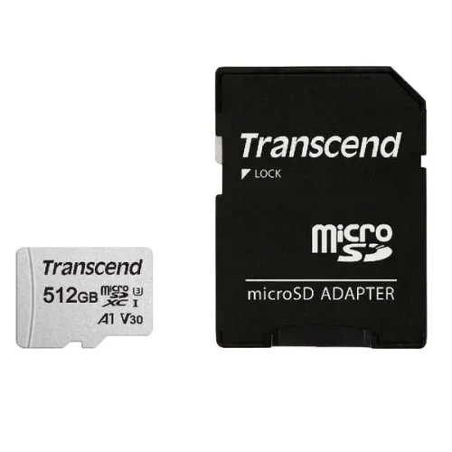 Memory Card Transcend MicroSDXC Class 10, 512GB (TS512GUSD300S-A)