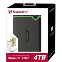 External Portable HDD Transcend StoreJet 25M3S, 4 TB, Iron Gray (TS4TSJ25M3S) 3