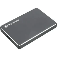 External Portable HDD Transcend StoreJet 25C3, 1 TB, Iron Gray (TS1TSJ25C3N)