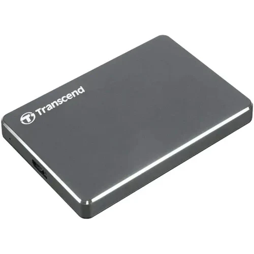 External Portable HDD Transcend StoreJet 25C3, 1 TB, Iron Gray (TS1TSJ25C3N)