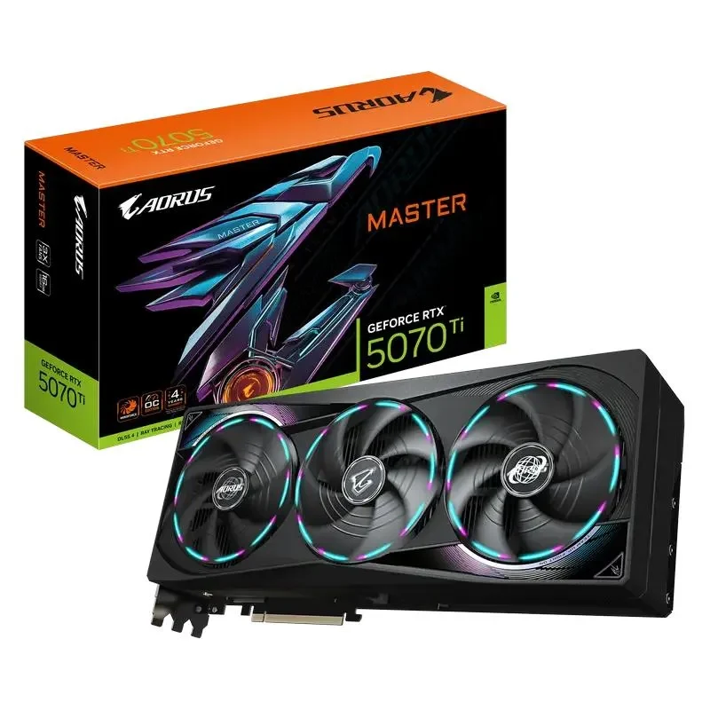 Graphics Card Gigabyte GeForce RTX 5070 Ti Aorus Master, 16GB GDDR7 256bit (GV-N507TAORUS M-16GD) 8
